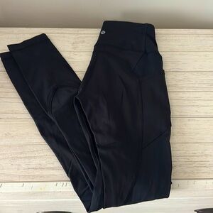 Lululemon Black Invigorate High-rise 25” Leggings